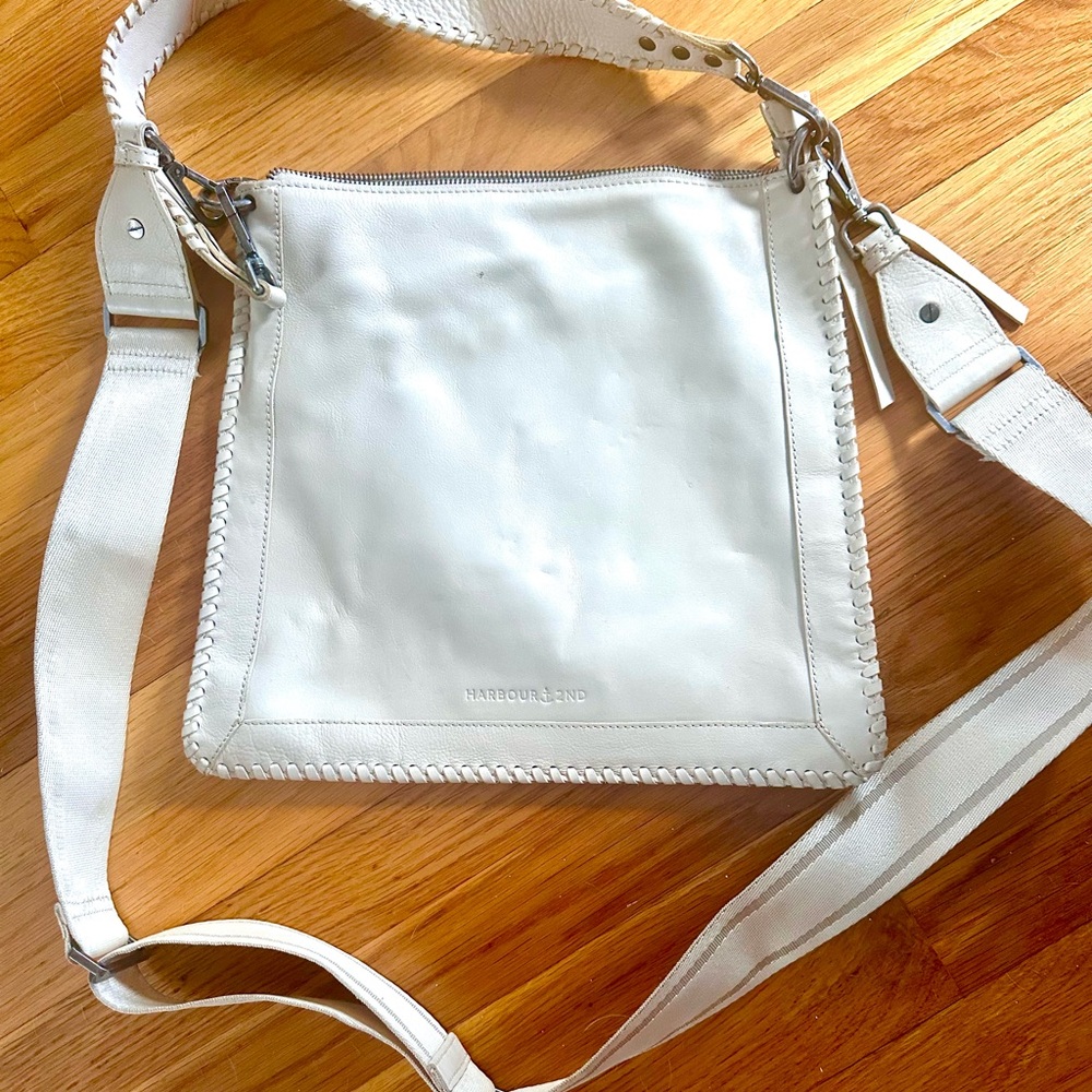 Beige leather Crossbody Bag